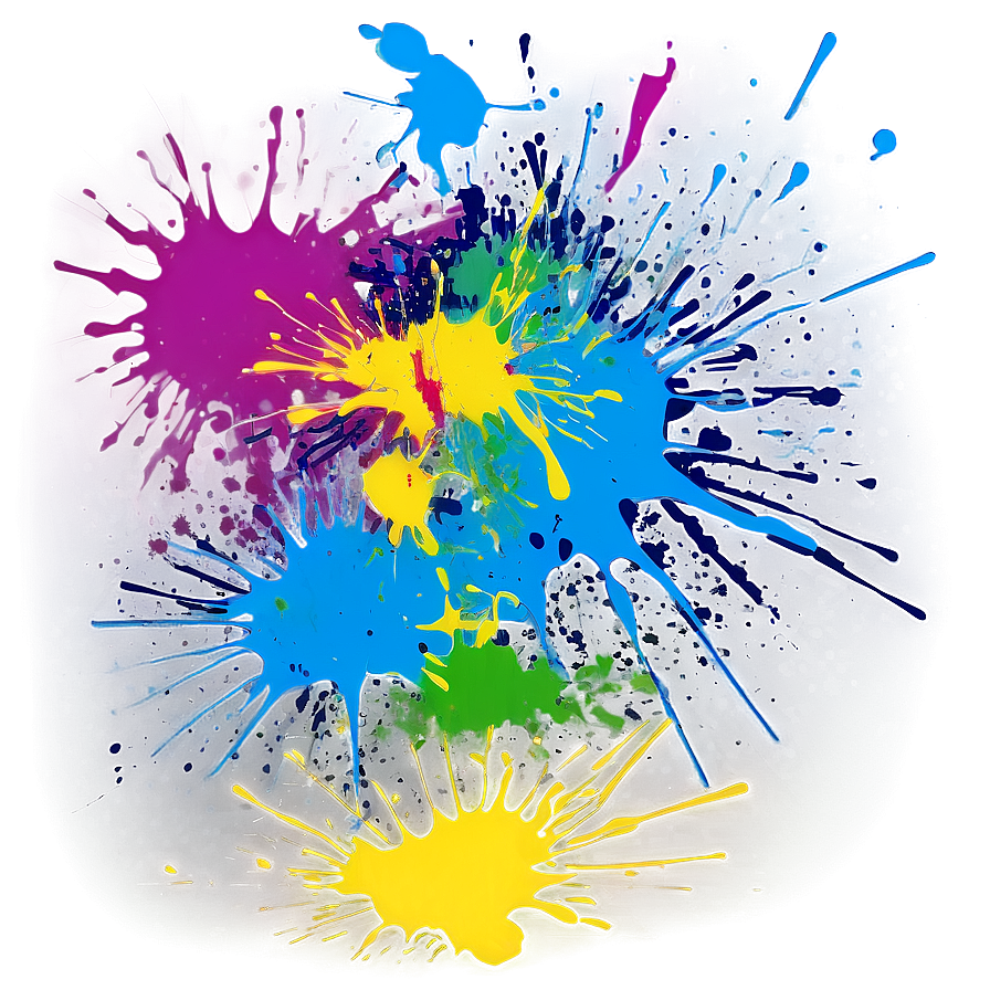 Spray Paint Splatter Art Png Fia6 PNG Image