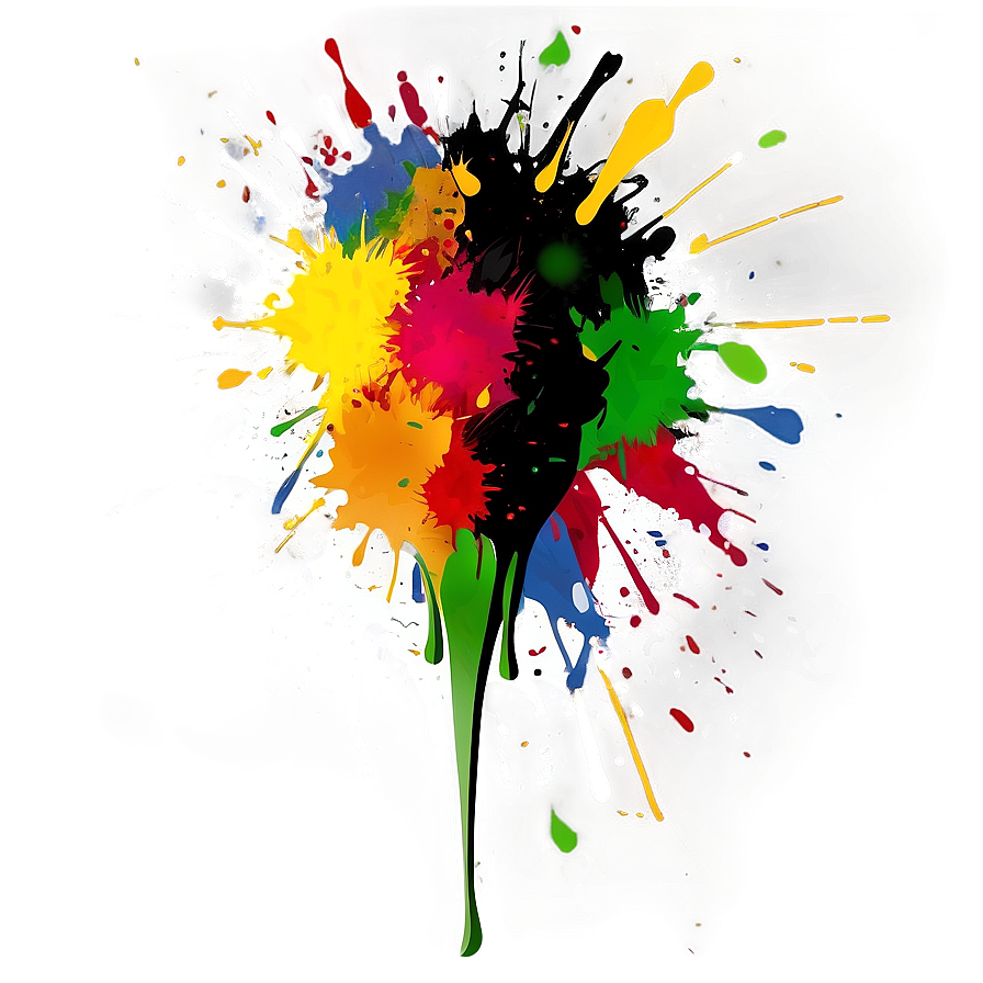 Spray Paint Splatter Art Png Jqf10 PNG Image