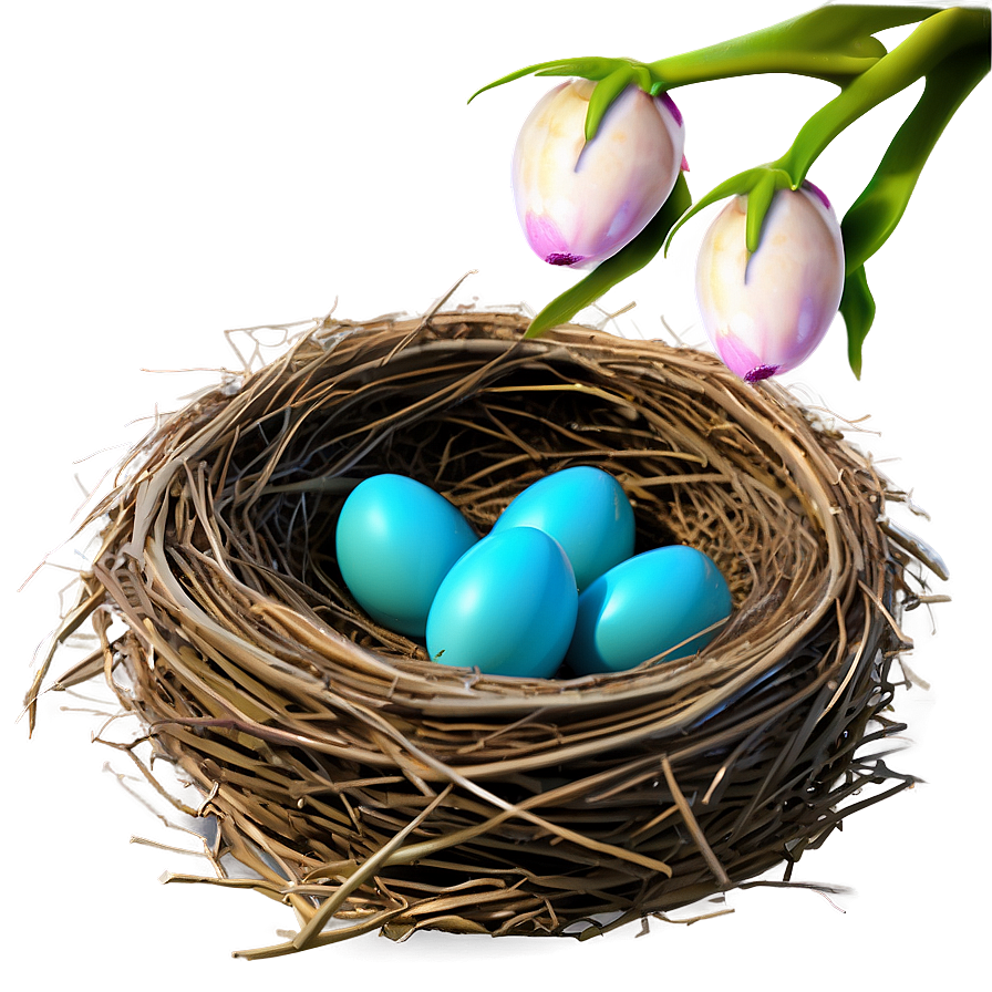 Spring Bird Nest Png 06212024 PNG Image