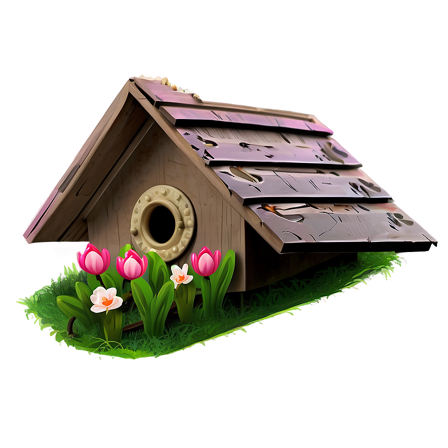 Spring Birdhouse Png 05212024 PNG Image