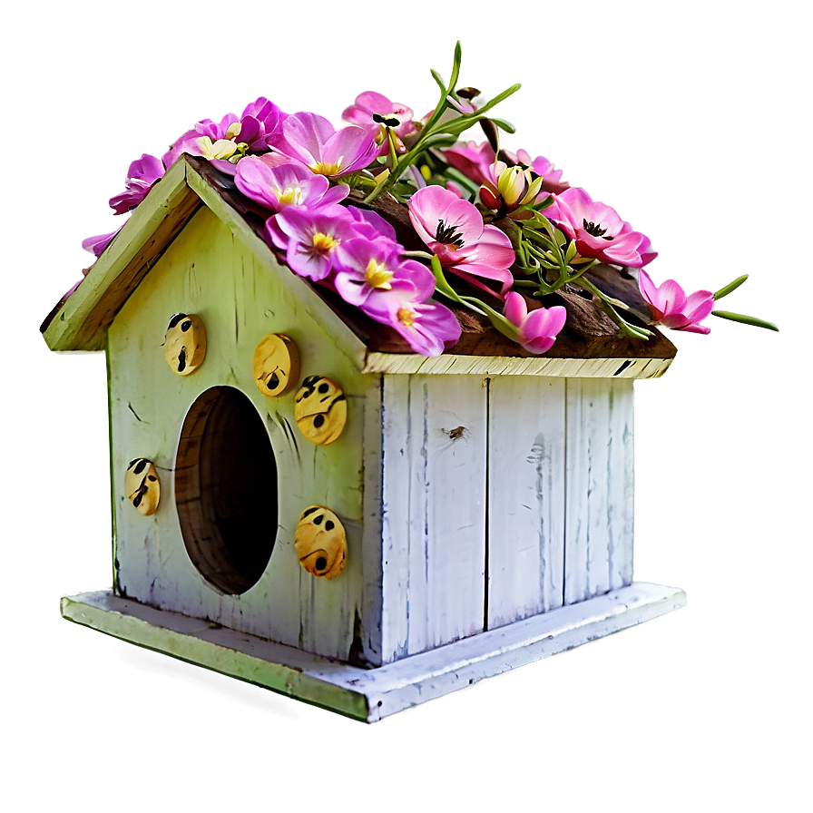 Spring Birdhouse Png 05212024 PNG Image