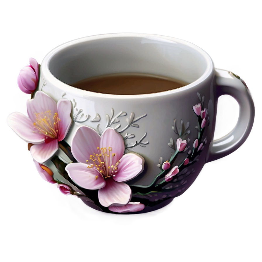 Spring Blossom Mug Png Xfe PNG Image