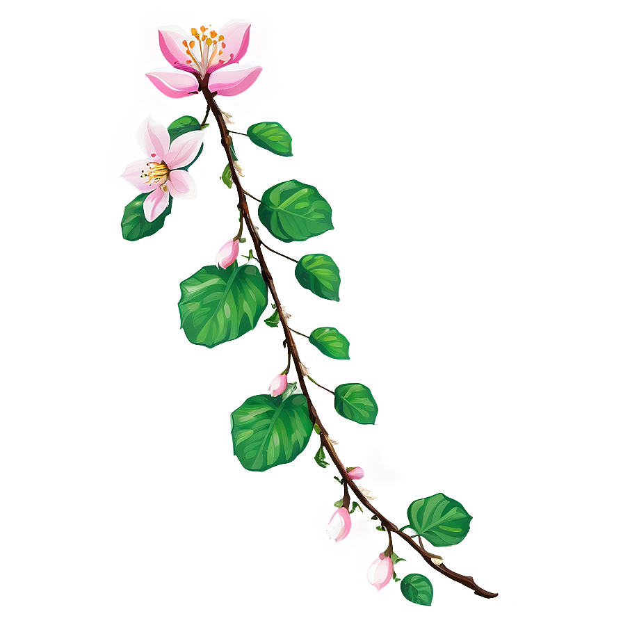 Spring Blossom Vine Png Wdo PNG Image