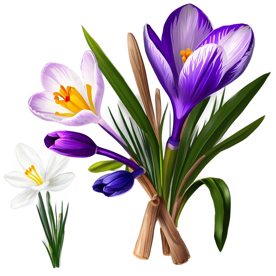 Spring Crocus Flower Png Dpp PNG Image