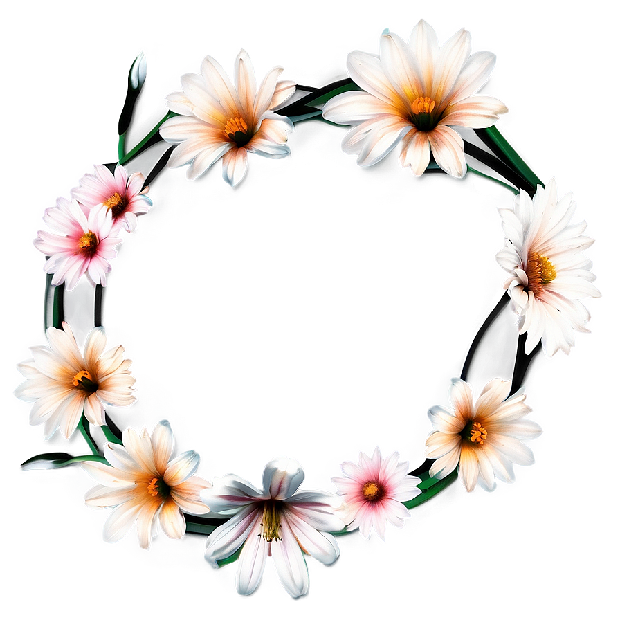 Spring Flower Outline Png Uup PNG Image