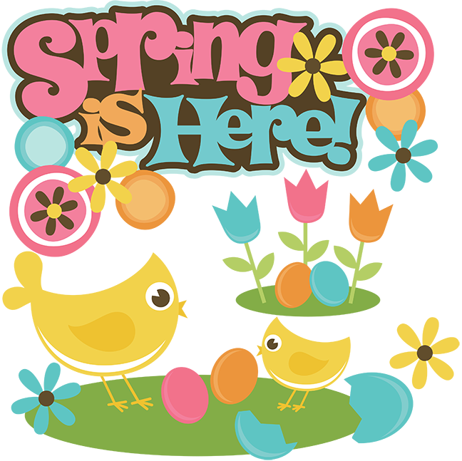 Spring Is Here Celebration PNG Image