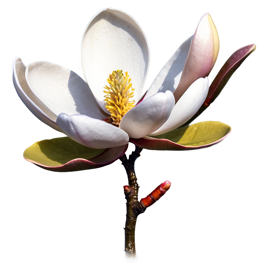 Spring Magnolia Flower Art Png Aex62 PNG Image