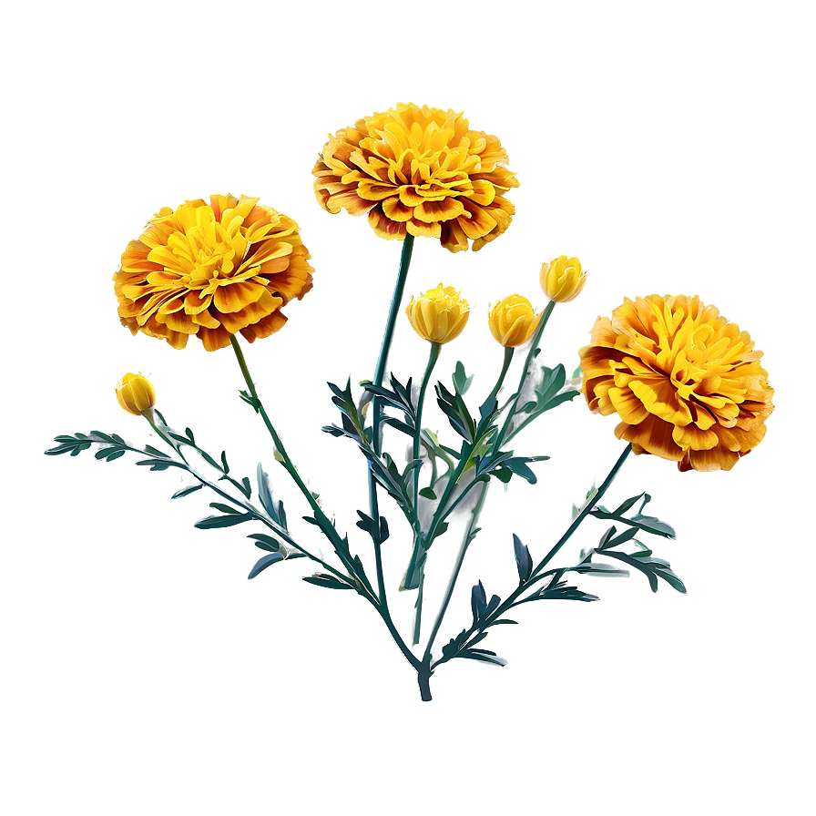 Spring Marigold Flower Png 87 PNG Image