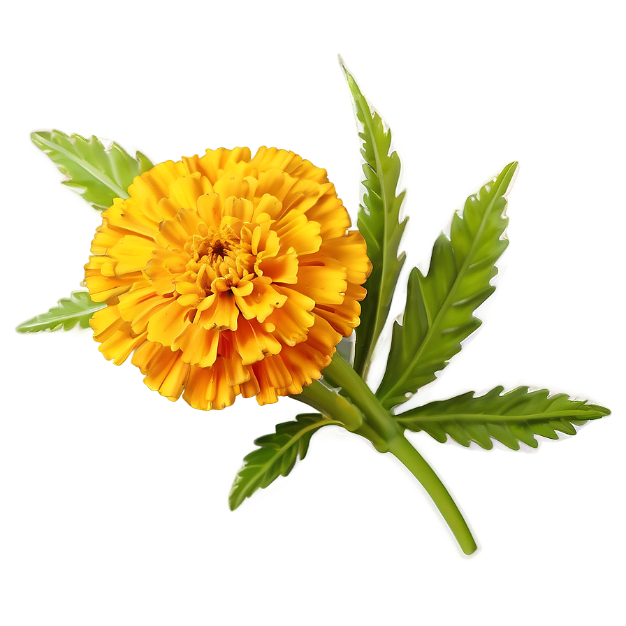 Spring Marigold Flower Png Tvu PNG Image