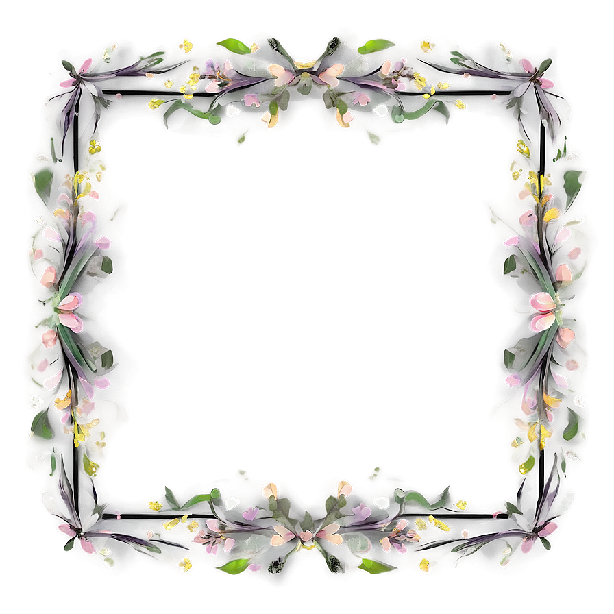 Spring Wedding Frame Png Usf18 PNG Image