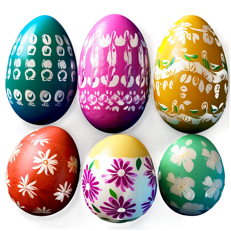 Springtime Easter Eggs Png 05232024 PNG Image