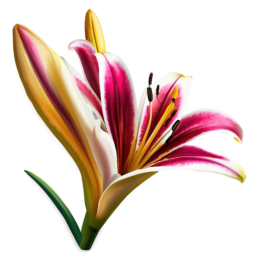 Springtime Lily Flower Png 3 PNG Image