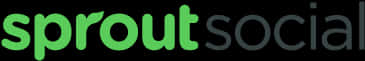 Sprout Social Logo Black Green PNG Image