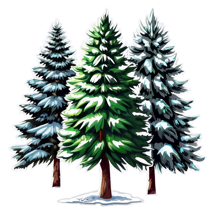 Spruce Tree Line Art Png 06132024 PNG Image