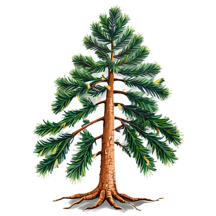 Spruce Tree With Root System Png Mlp PNG Image