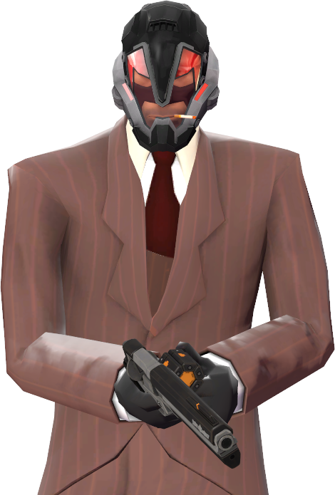 Spy_with_ Futuristic_ Mask_ T F2 PNG Image