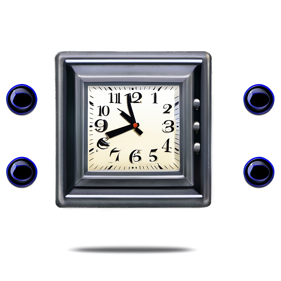 Square Clock Clipart Png Tpa93 PNG Image