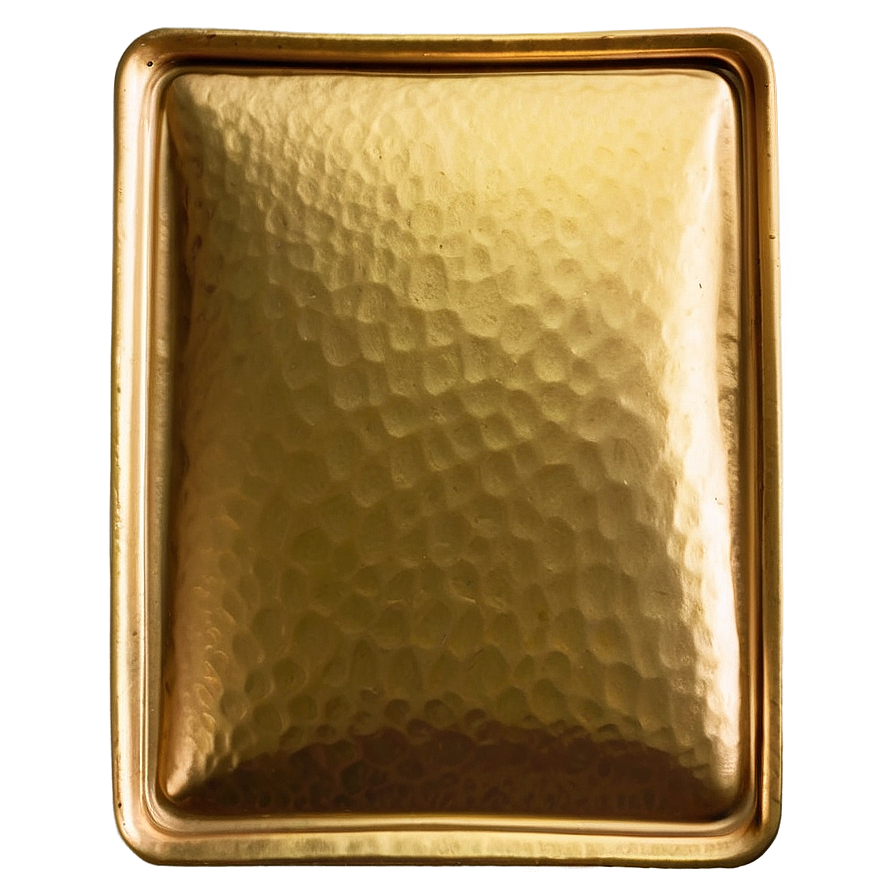 Square Gold Plate Png 06262024 PNG Image