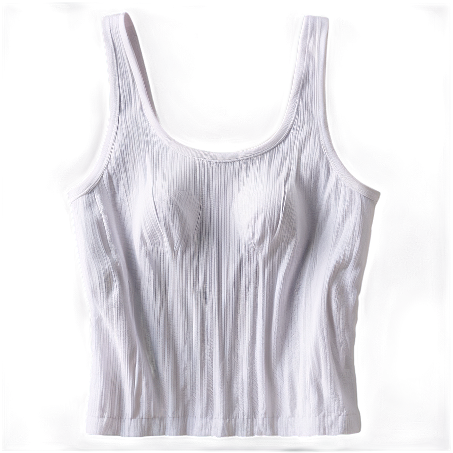 Square Neck White Tank Top Png Gbj81 PNG Image