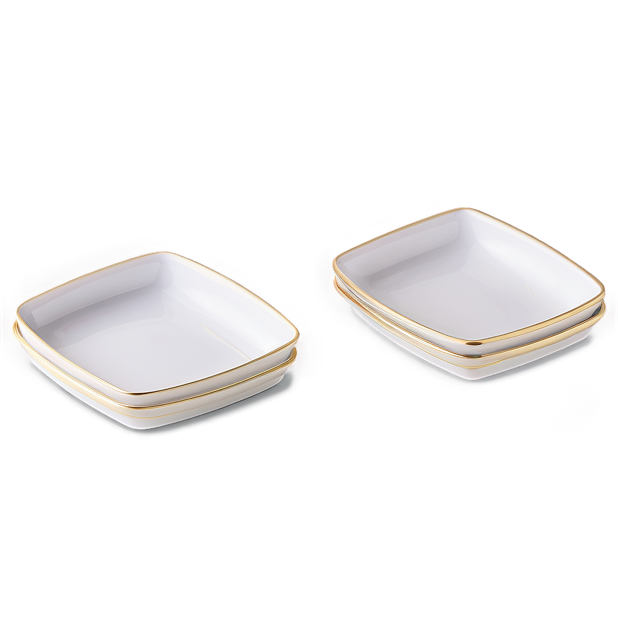 Square Shaped Dish Set Png 41 PNG Image