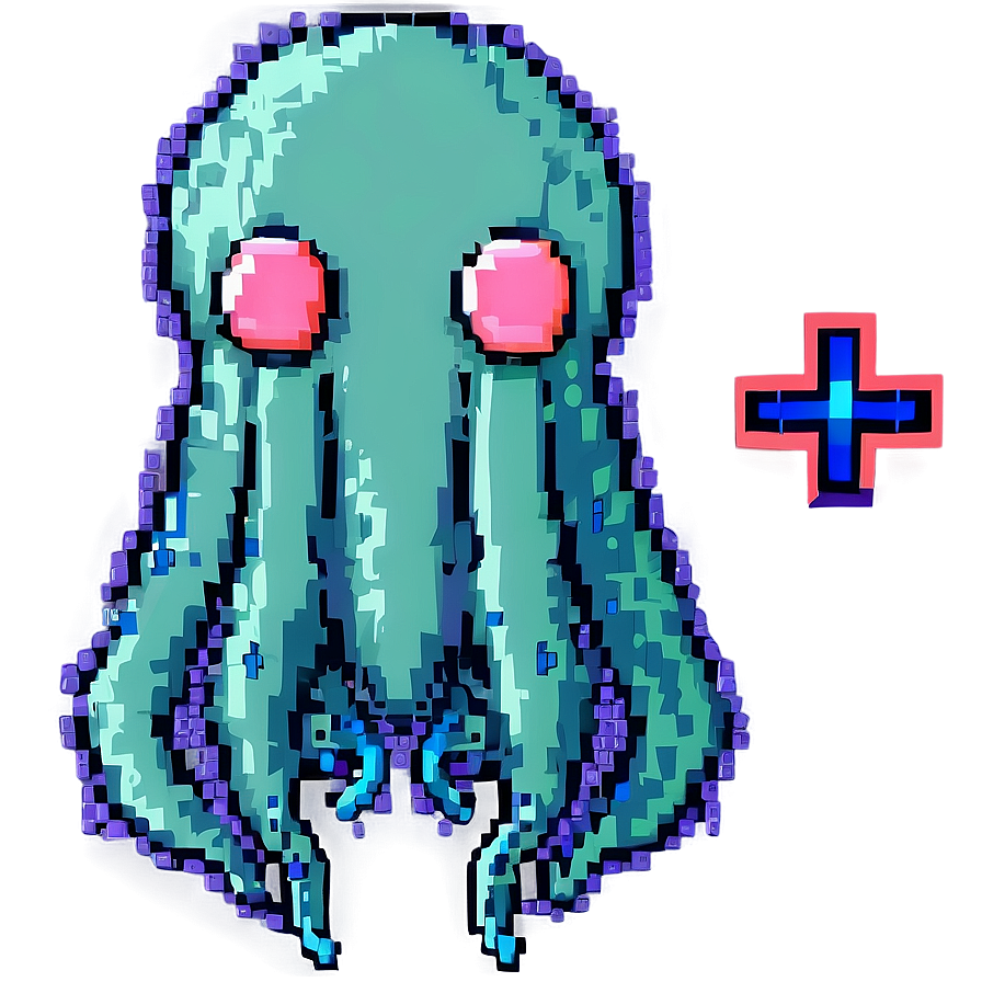 Squid Pixel Art Png 79 PNG Image