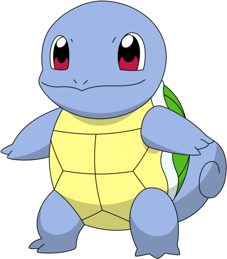 Squirtle Pokemon Character Illustration PNG Image