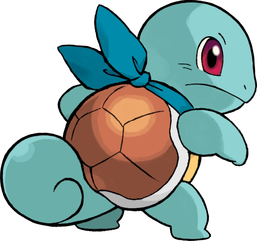 Squirtle Pokemon Character Illustration PNG Image