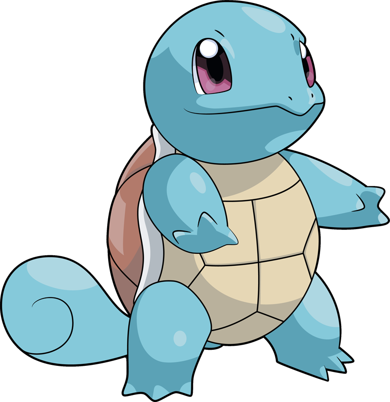 Squirtle Pokemon Character Illustration PNG Image