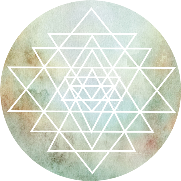 Sri Yantra Sacred Geometry Art PNG Image