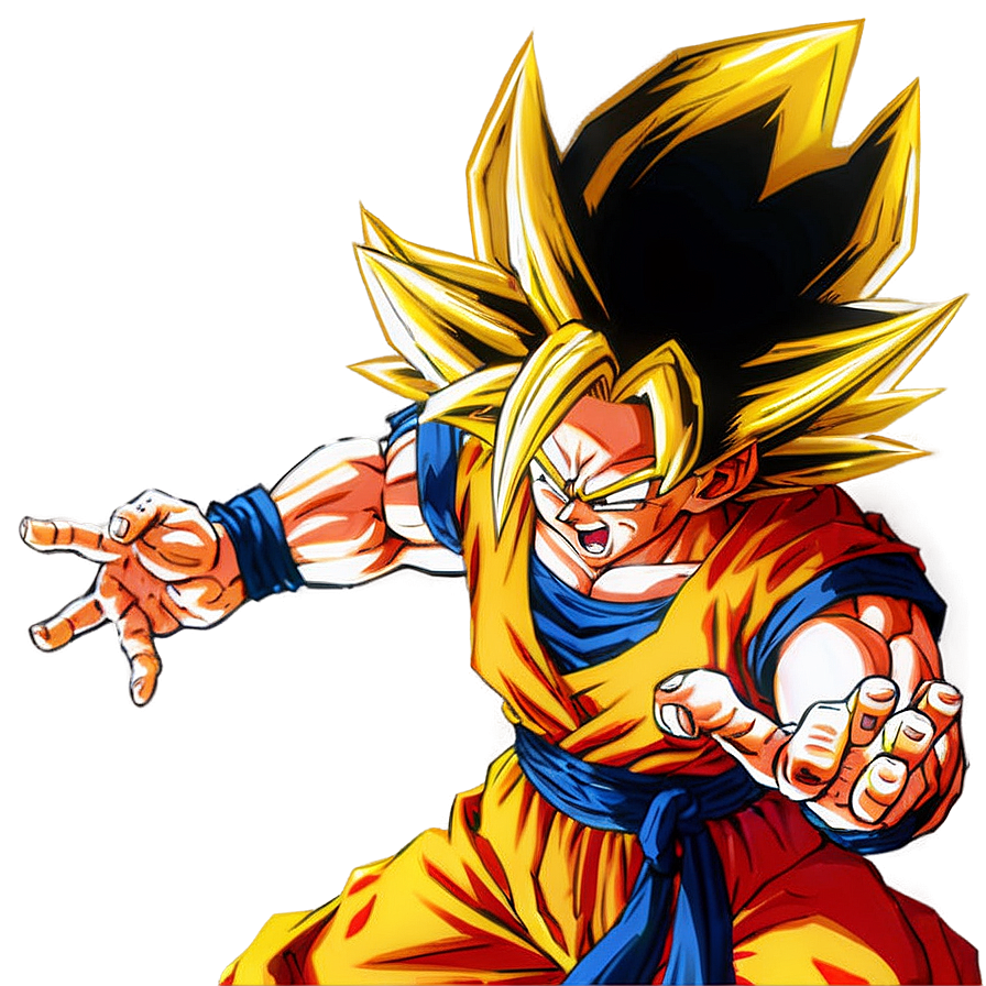 Ssj3 Goku In Action Png 06252024 PNG Image