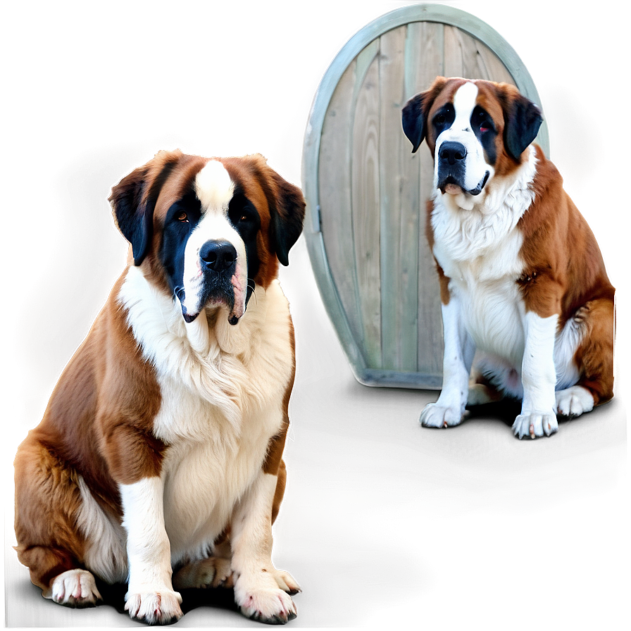 St Bernard Family Portrait Png 51 PNG Image