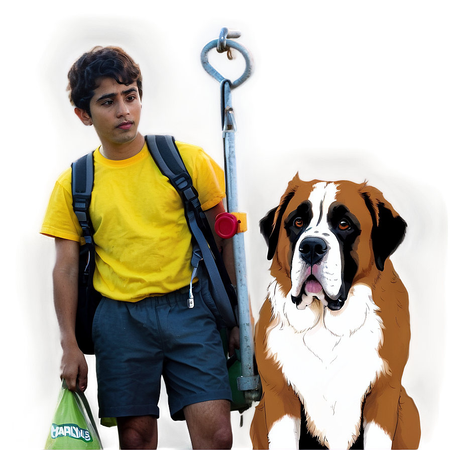 St Bernard Waiting Patiently Png 94 PNG Image