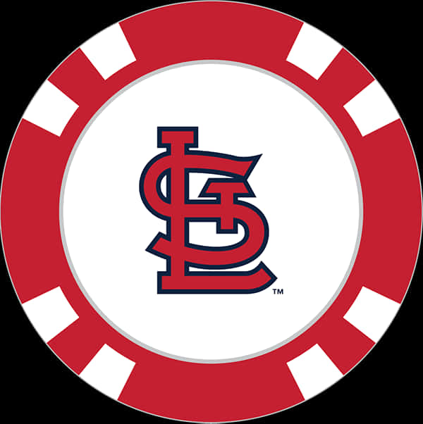 St Louis Cardinals Logo Poker Chip PNG Image