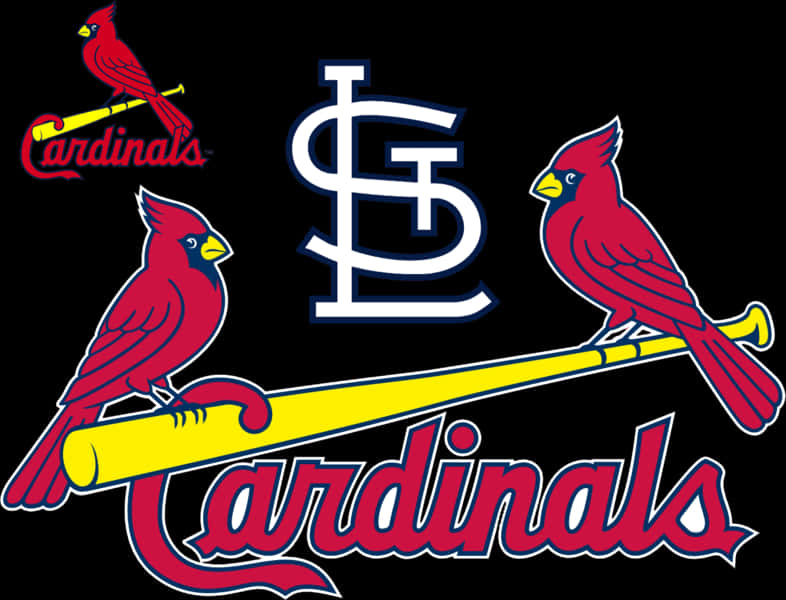 St Louis Cardinals Logowith Birds PNG Image