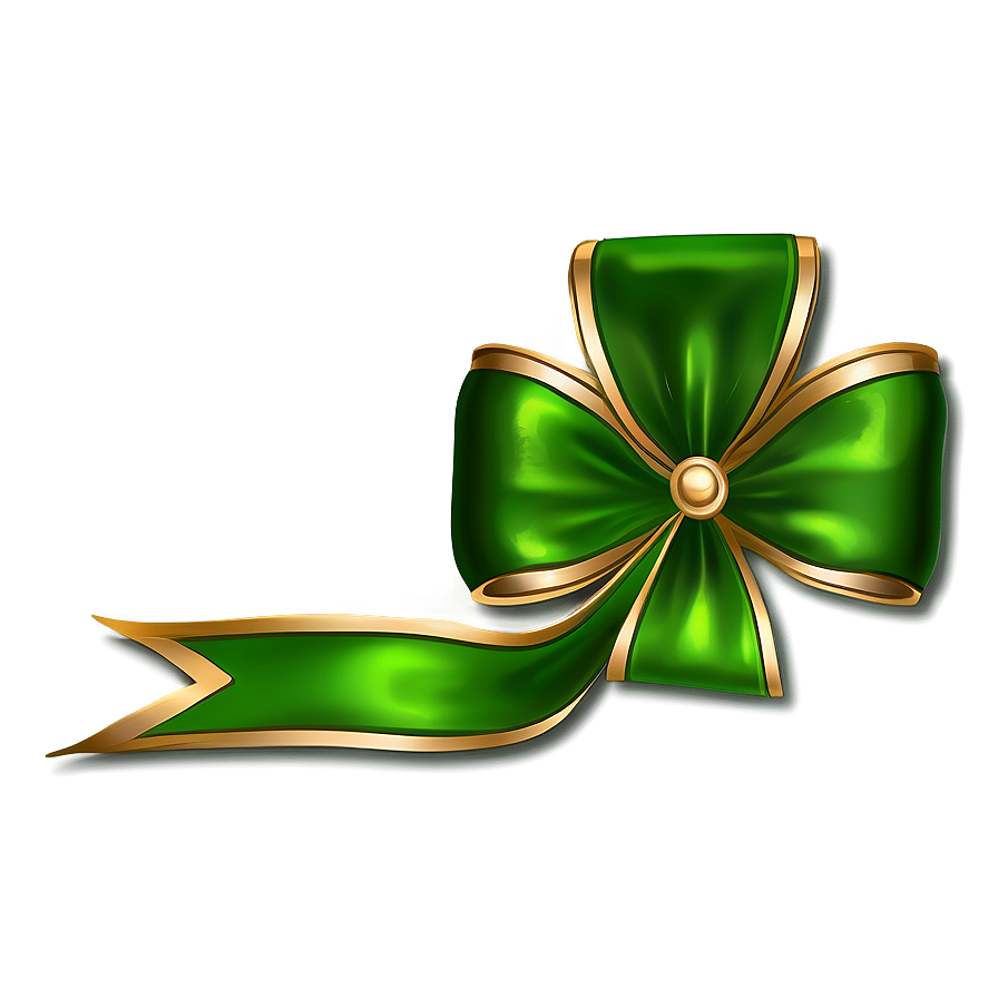 St. Patrick's Green Bow Png Neh PNG Image