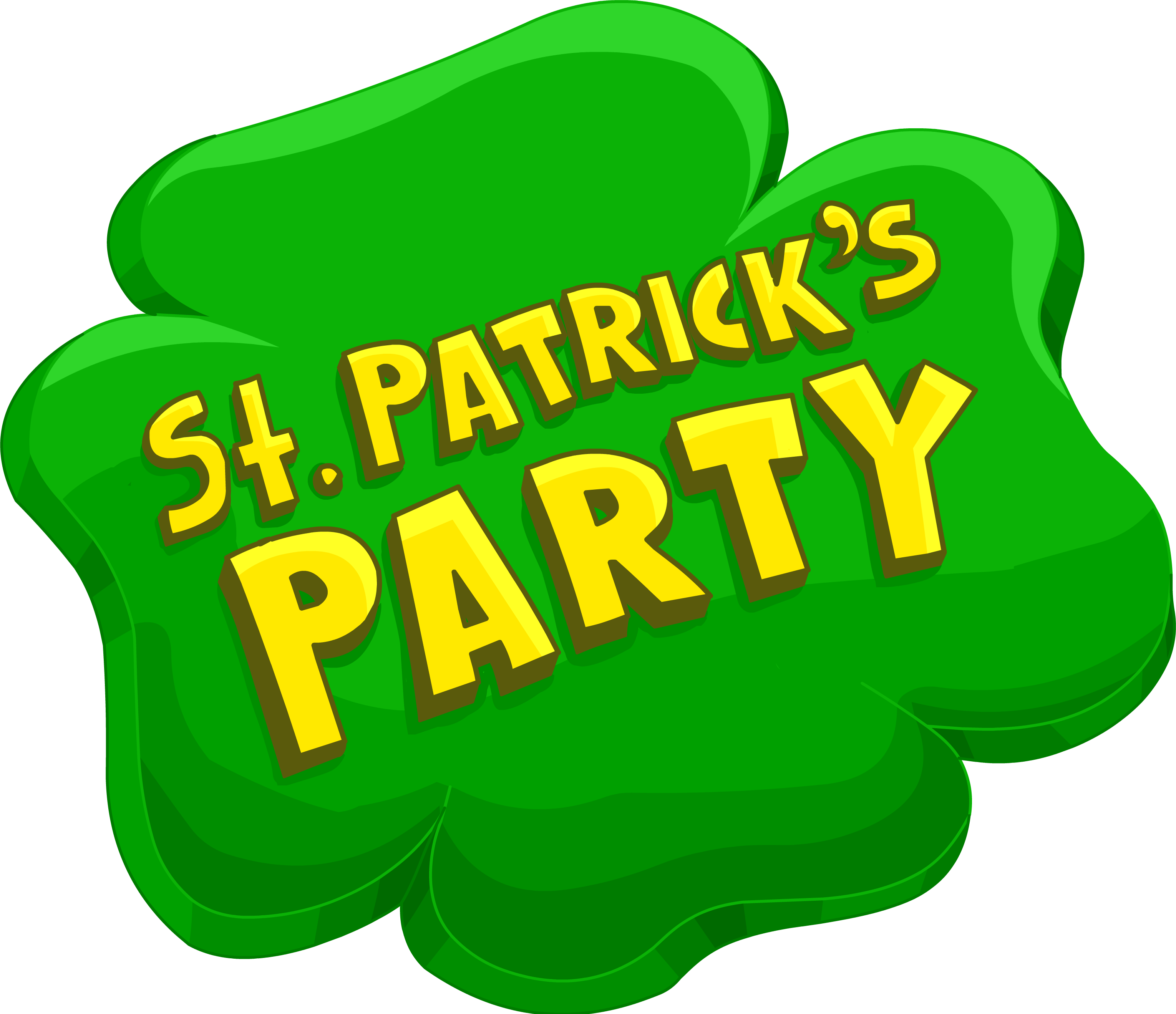 St Patricks Party Graphic PNG Image