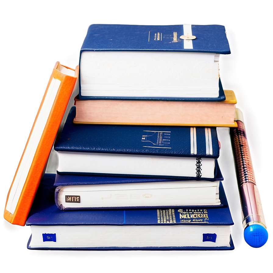 Stack Of Business Books Png Fgb5 PNG Image