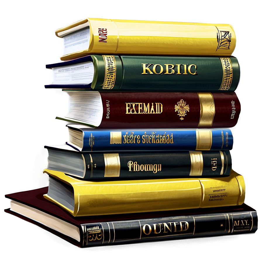 Stack Of Classic Literature Png Nsb PNG Image