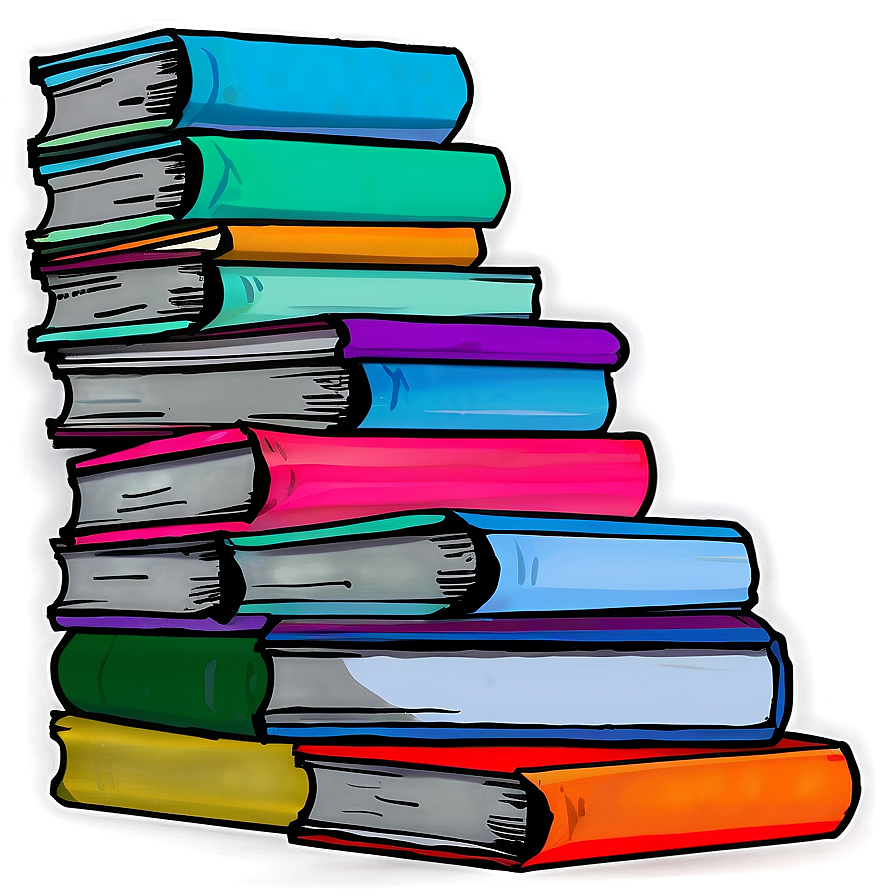 Stack Of Ebook Covers Png Fdp PNG Image