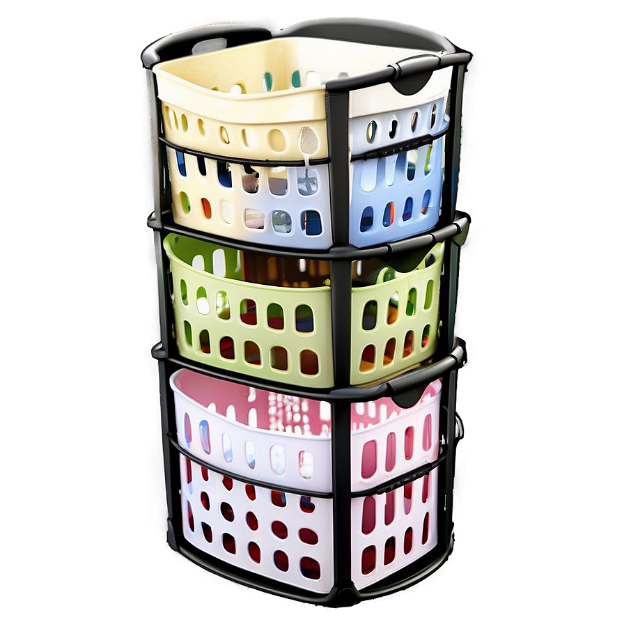 Stackable Laundry Basket Organizer Png 70 PNG Image