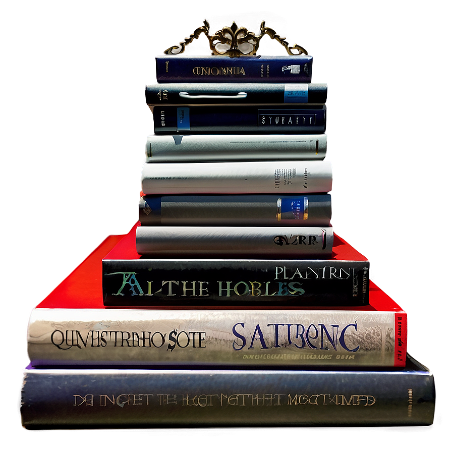 Stacked Art Books Png 14 PNG Image