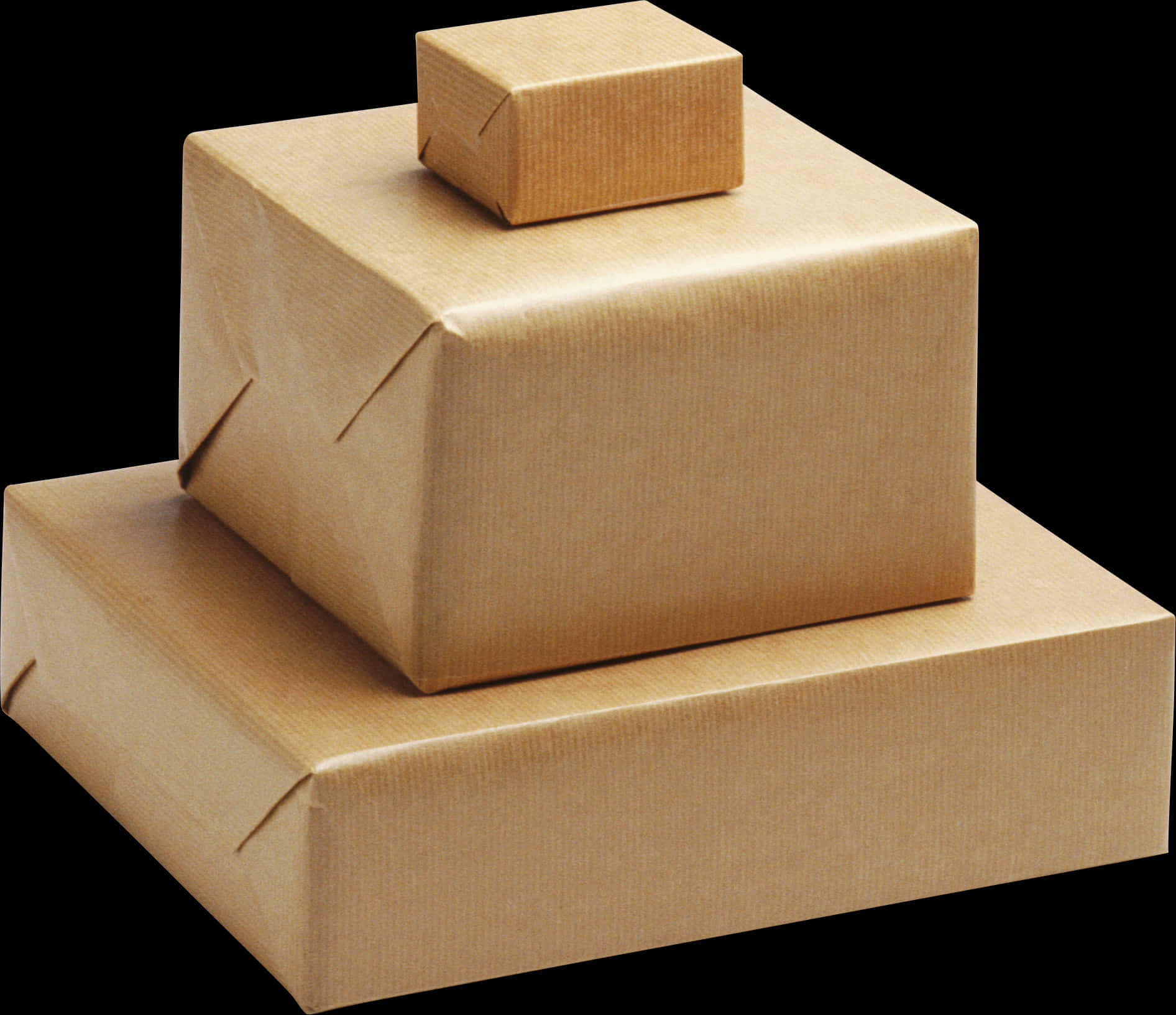 Stacked Cardboard Boxes PNG Image