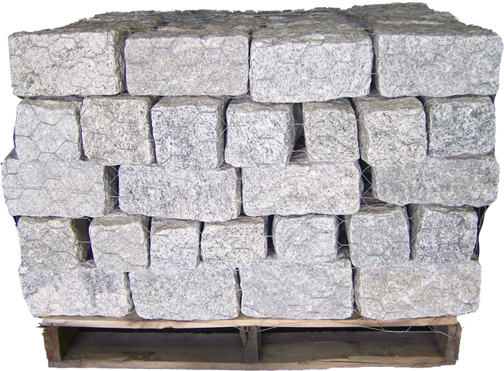 Stacked Cobblestone Pallet PNG Image