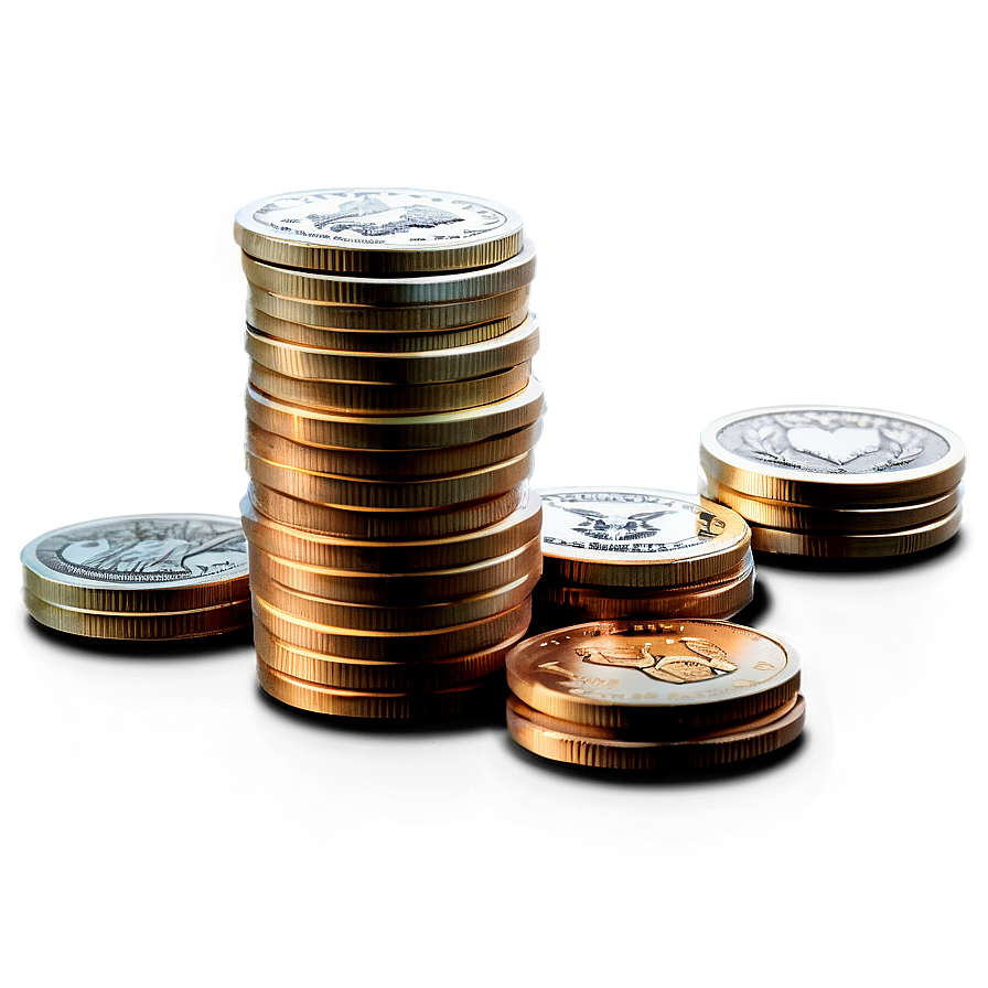 Stacked Coins Png 60 PNG Image