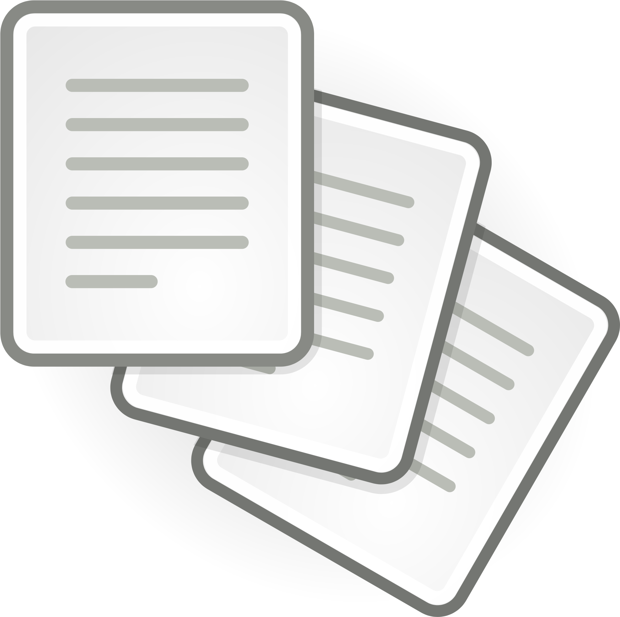 Stacked Documents Icon PNG Image