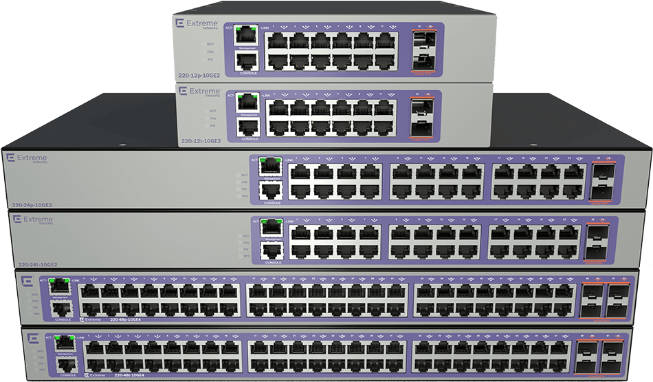 Stacked Network Switches3 D Render PNG Image