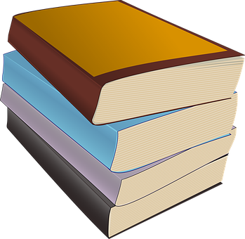 Stackof Books Graphic PNG Image