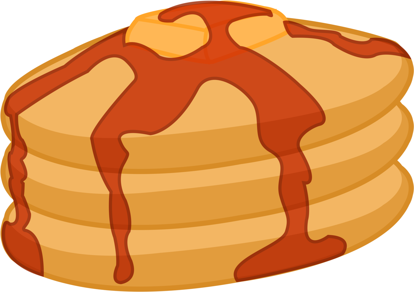 Stackof Pancakeswith Syrup PNG Image