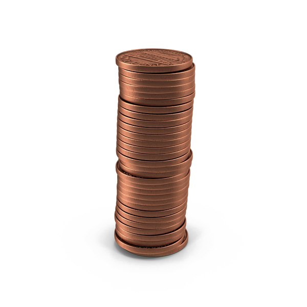 Stackof Pennies PNG Image