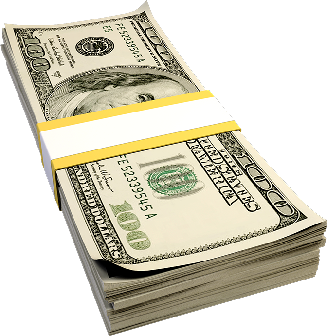 Stackof100 Dollar Bills PNG Image